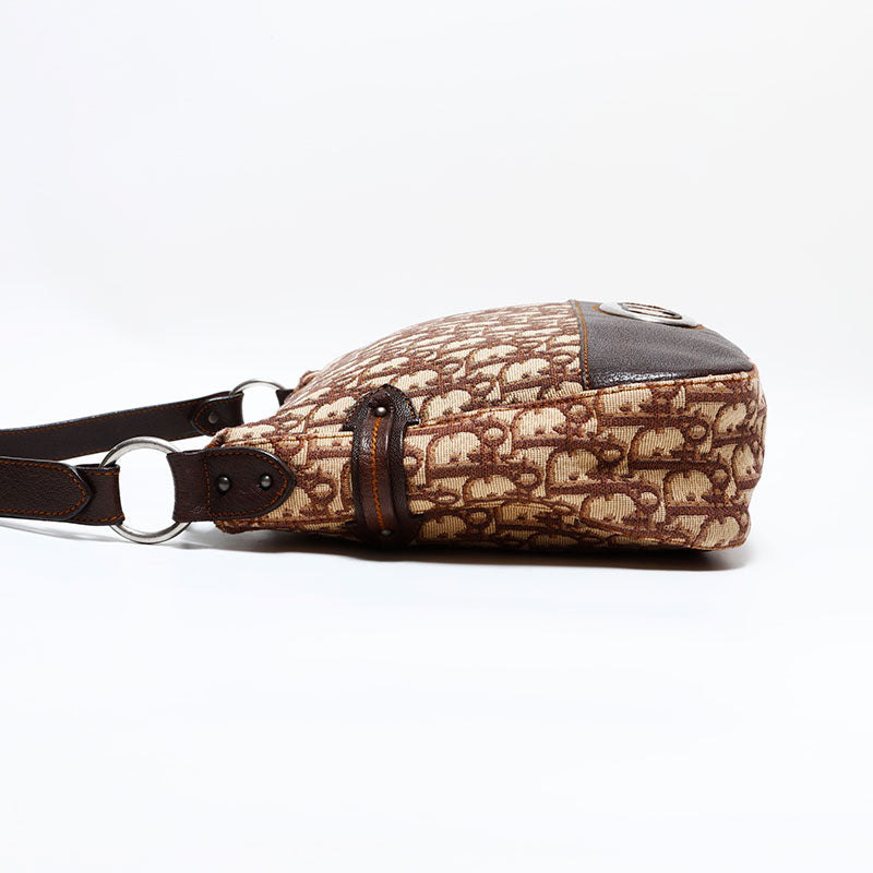 美品✴︎ Dior ディオール　ハンドバッグ　ブラウン　キャンバス　トロッター 楽天市場】ディオール トロッター ショルダーバッグ ベージュ