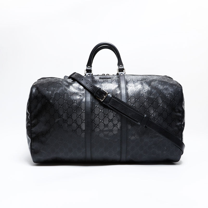 グッチ GUCCI GG インプリメ PVC 2way ボストンバッグ ブラック
