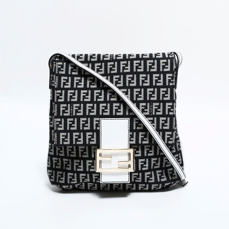 ◆N16086 FENDI フェンディ ズッキーニ マンマ ショルダー バッグ 良品 FENDI&frasl;フェンディ 8BR180-EY5 ズッキーノ マンマバケット ショルダー