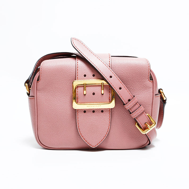 BURBERRY レザー　ショルダーバッグ ピンク BURBERRY】バーバリー ロンドン イングランド ショルダーバッグ