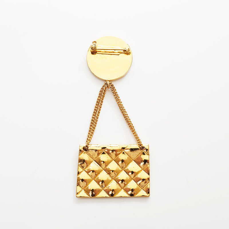 シャネル CHANEL ココマーク マトラッセ ブローチ ゴールド WS22581