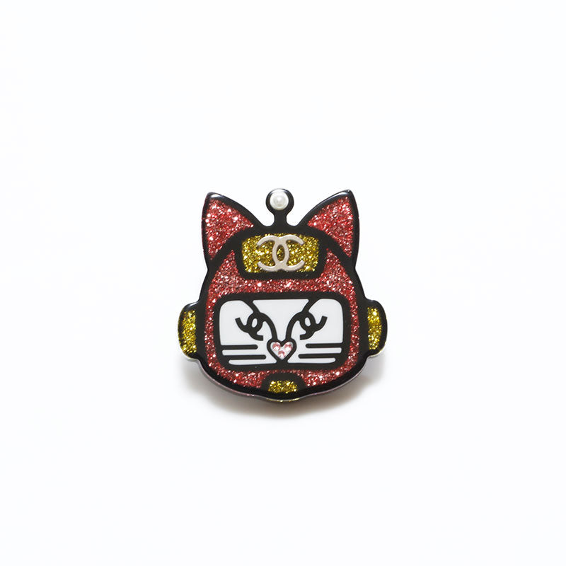 美品　CHANEL シャネル　ブローチ　猫 希少❣ 美品 シャネル シュペット ブローチ キャット ネコ - メルカリ