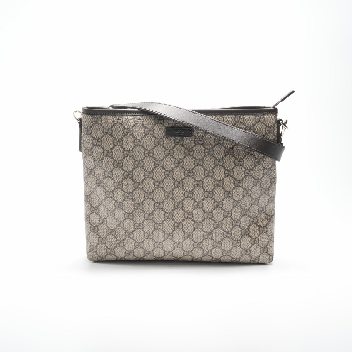 GUCCI PVC GG Supreme Shoulder Bag Brown WS23583 – NUIR VINTAGE