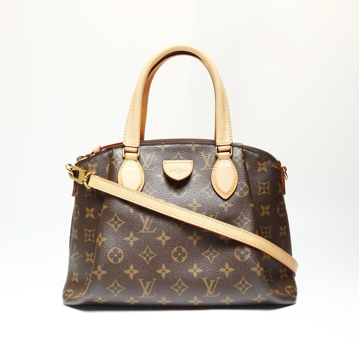 LOUIS VUITTON 2020 Monogram Riboly PM Handbag Brown WS23907 – NUIR