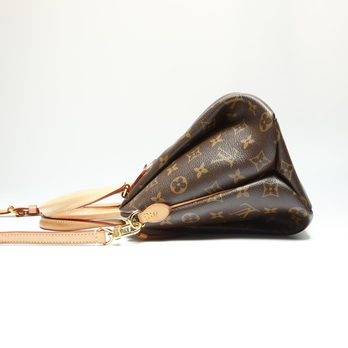LOUIS VUITTON 2020 Monogram Riboly PM Handbag Brown WS23907 – NUIR