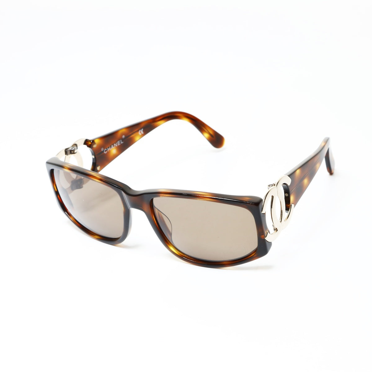 CHANEL Logo COCO Mark sunglasses Brown WS25495 – NUIR VINTAGE