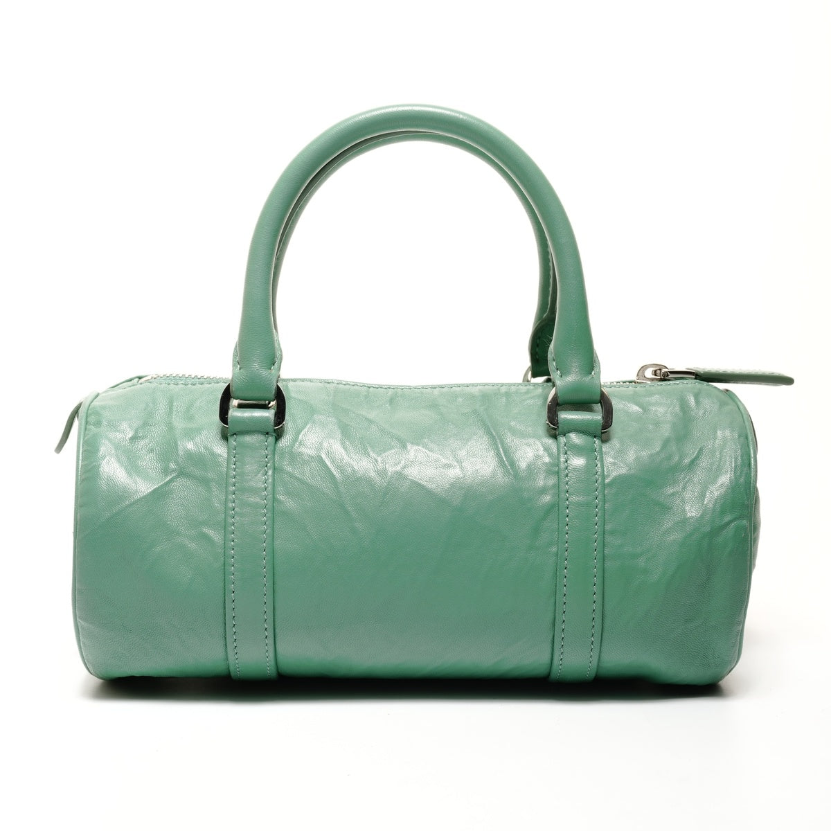 PRADA Nappa Vintage Mini Boston Bag, 2-way, Leather Shoulder Bag