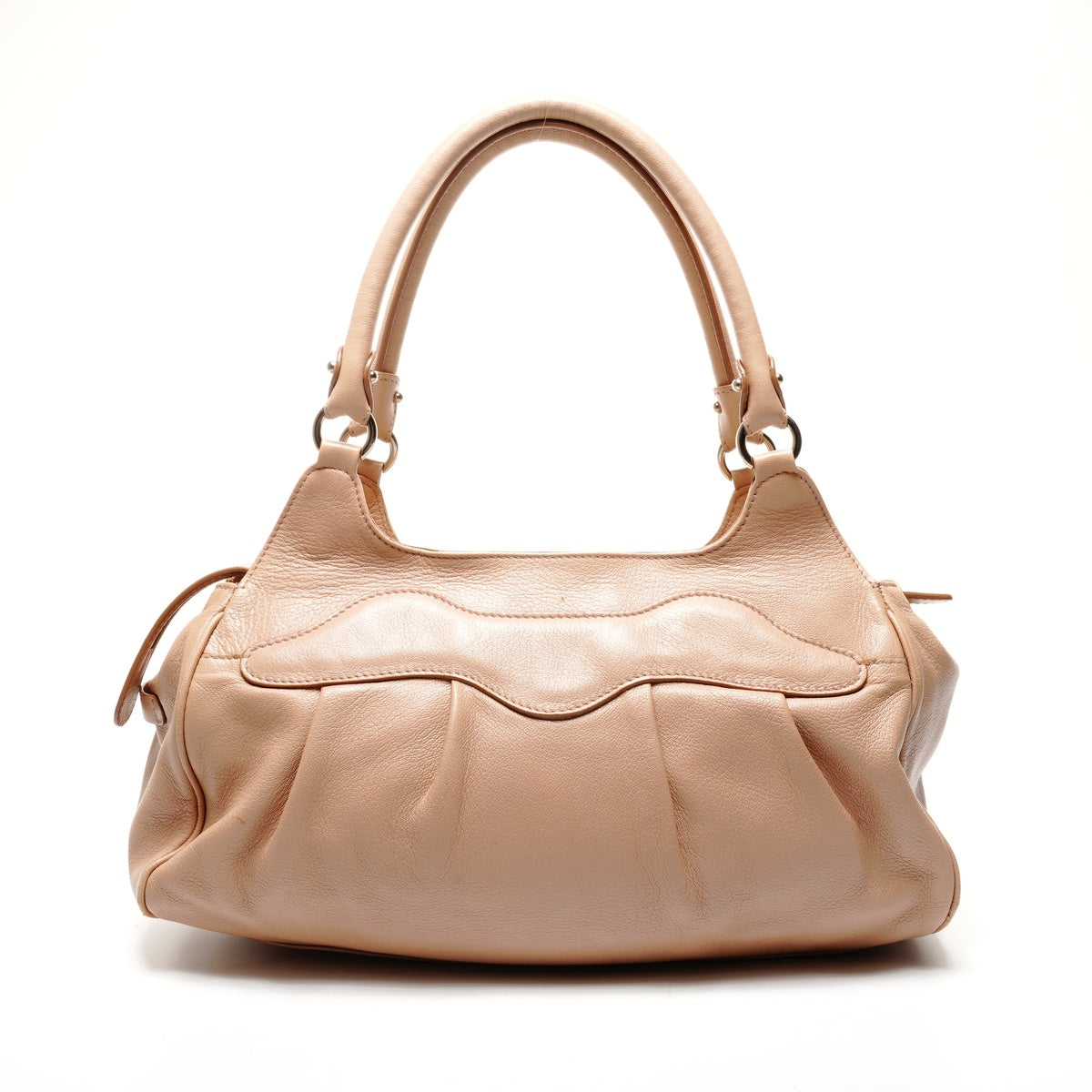 Salvatore Ferragamo Gancini leather Handbag pink WS25559 – NUIR