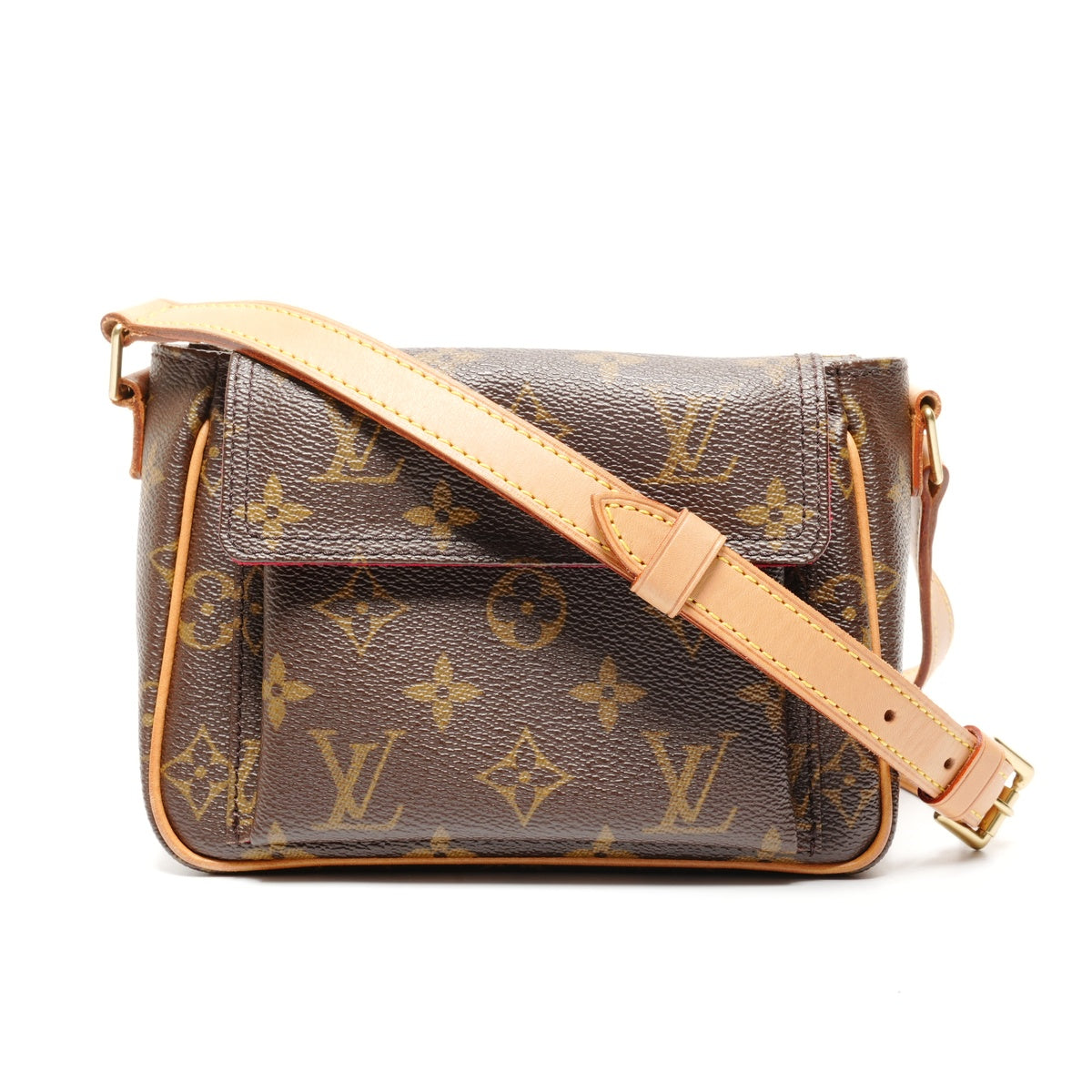 LOUIS VUITTON 2004 Monogram Viva Cite PM Shoulder Bag Brown