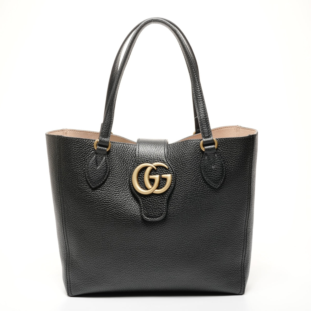 GUCCI ストライプ トートバッグ GUCCI GG Marmont Leather Tote Bag Shoulder Bag black WS25654