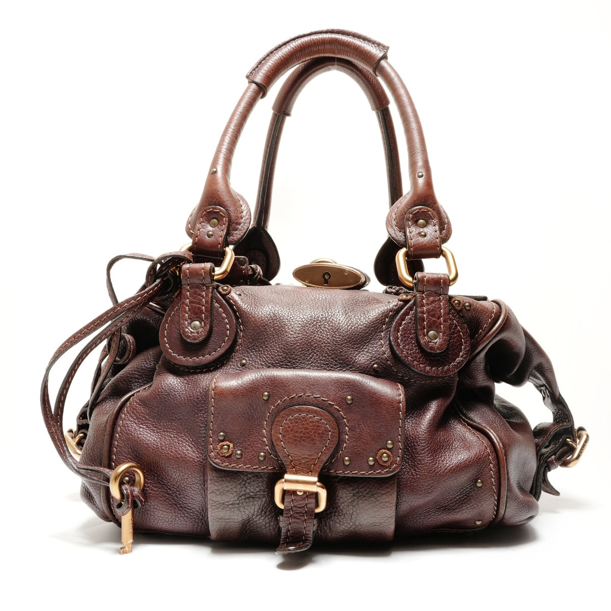 Chloé パディントン　チョコレートブラウン Chloé: Brown Small Paddington Bag | SSENSE