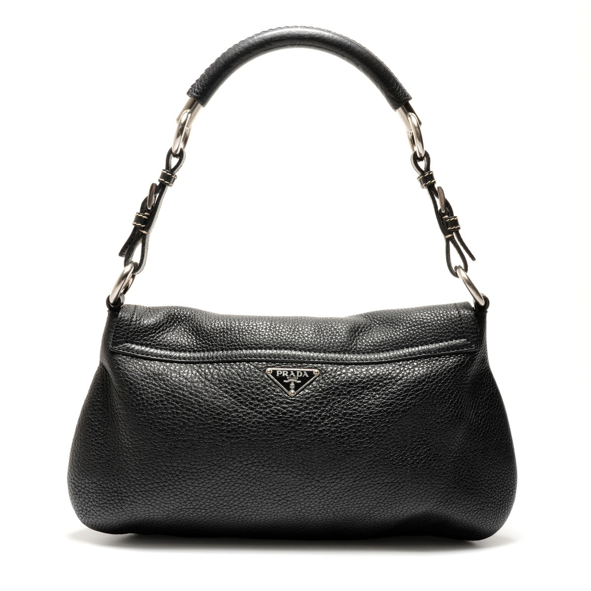 PRADA leather Shoulder Bag black WS26336 – NUIR VINTAGE