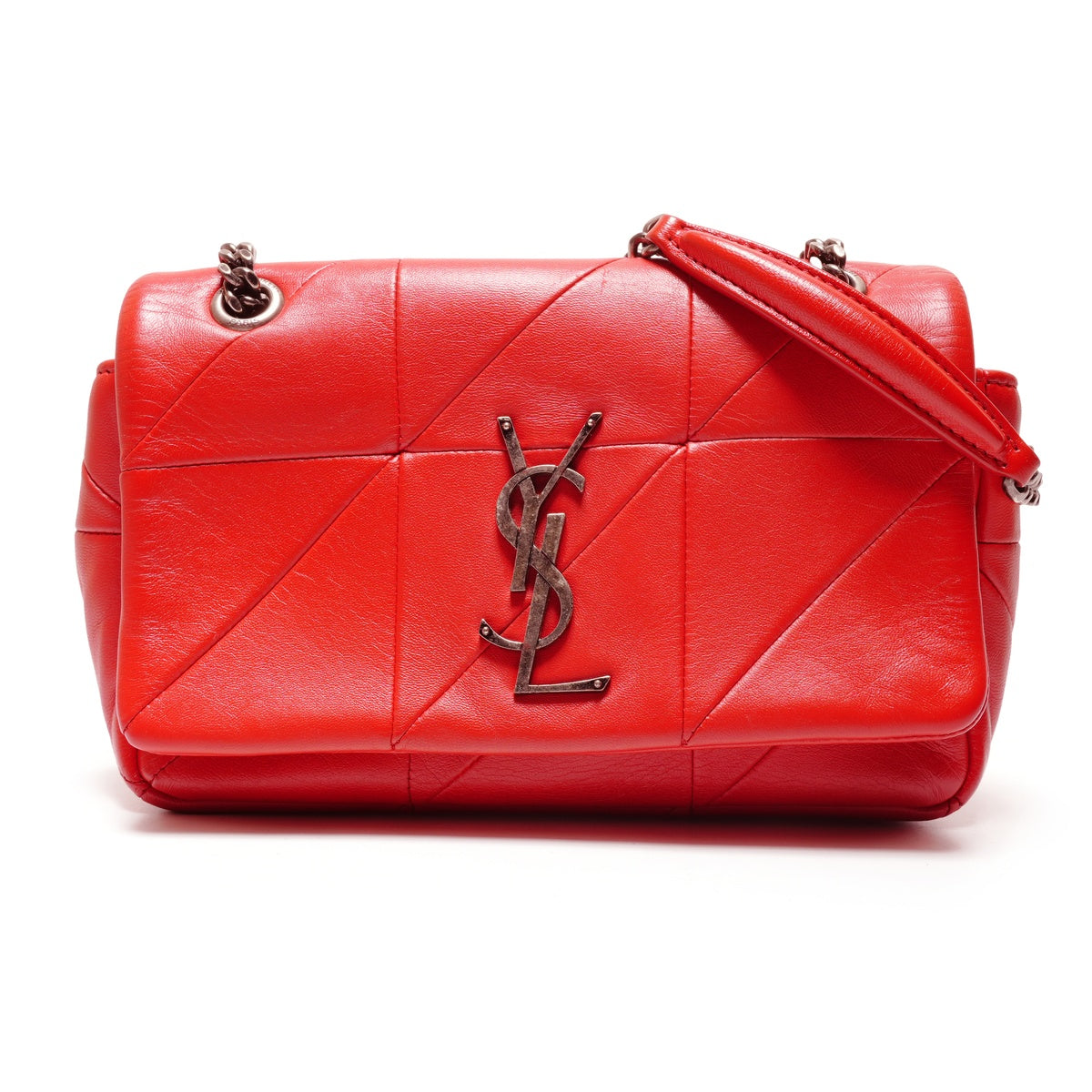 YVES SAINT LAURENT Leather Jamie Mini Shoulder Bag Red WS26455