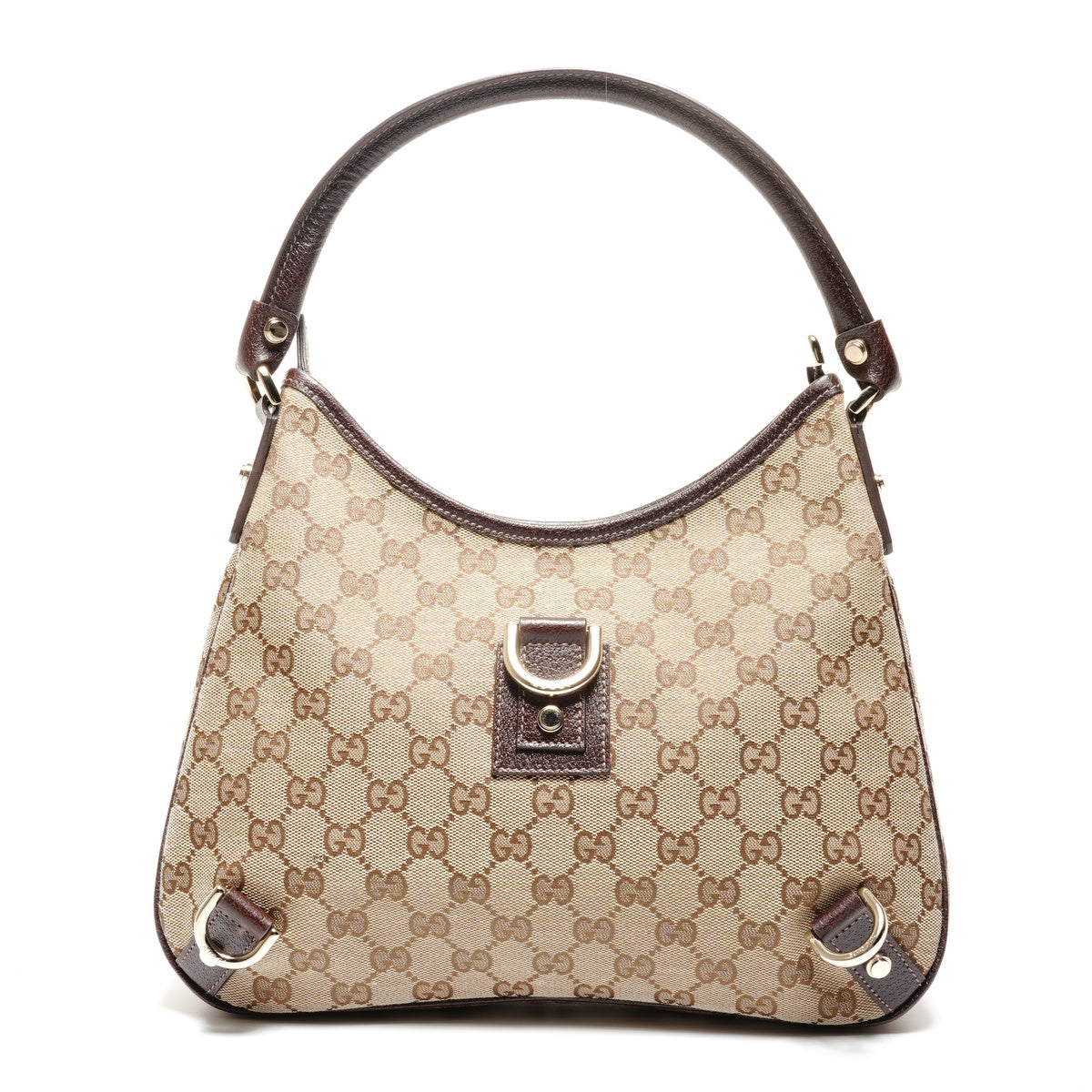 GUCCI Abby GG Canvas Hobo One Belt Shoulder Bag beige WS26753