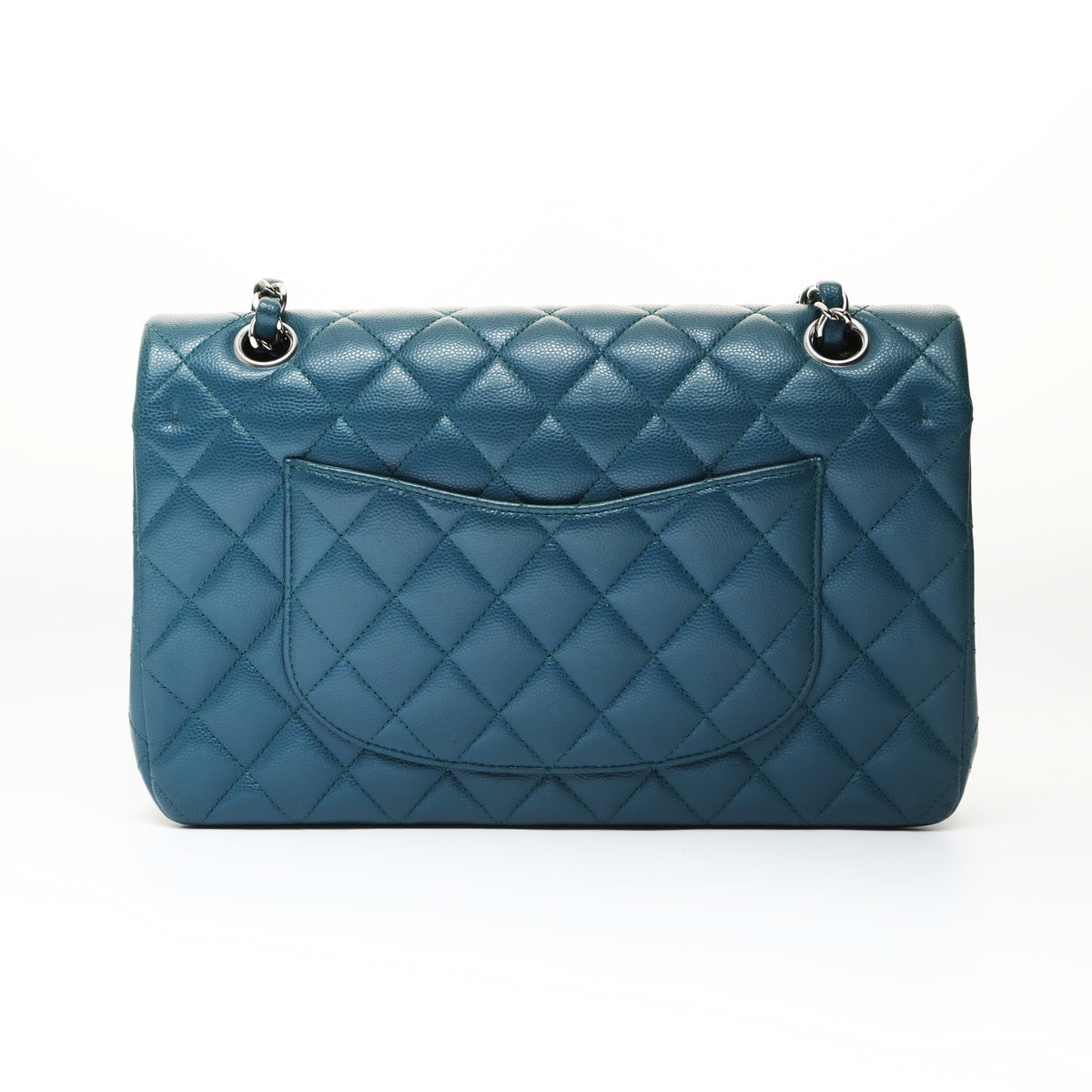 CHANEL 26 Caviar Skin Double Flap Matelasse 9.8