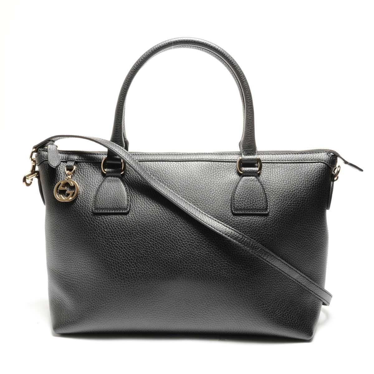 バッグ GUCCI GUCCI Interlocking G 2-way Leather Tote Bag black WS27770 – NUIR