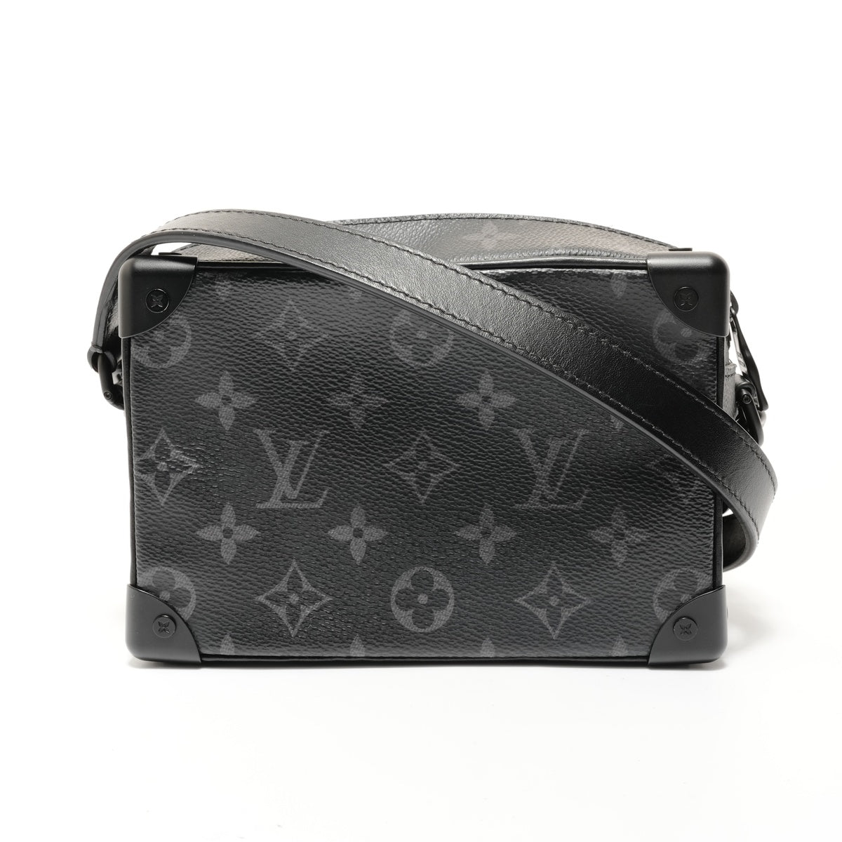 LOUIS VUITTON Monogram Eclipse Mini Soft Trunk Shoulder Bag black