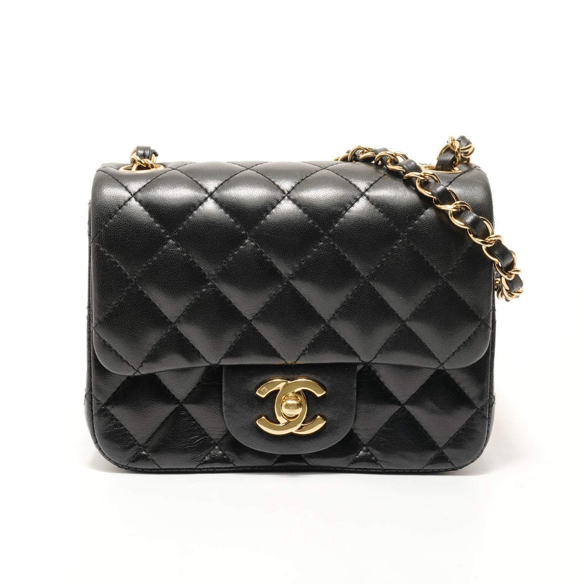 CHANEL Serial number 12 Mini Matelassé Gold Metal Shoulder Bag