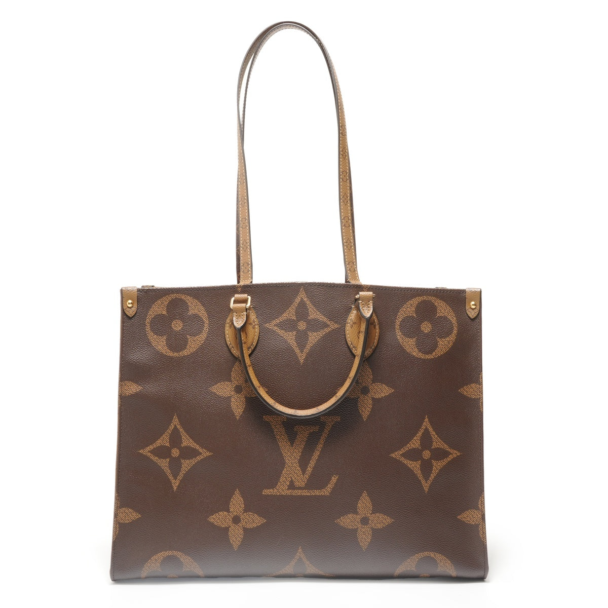 LOUIS VUITTON 2019 On the Go GM Monogram Tote Bag Brown WS28556