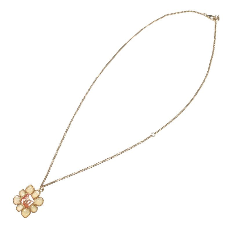シャネル CHANEL フラワー ココマーク ピンク ペンダントグリポア A16