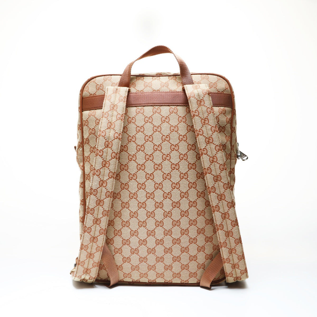 GUCCI GG Canvas x New York Yankees Backpack Daypack Brown WS28963
