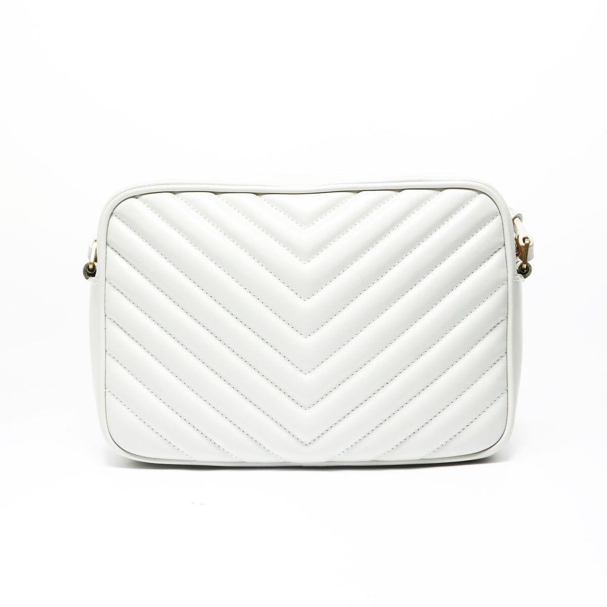 YVES SAINT LAURENT YSL Lou Tassel Camera Bag, Off-White Shoulder