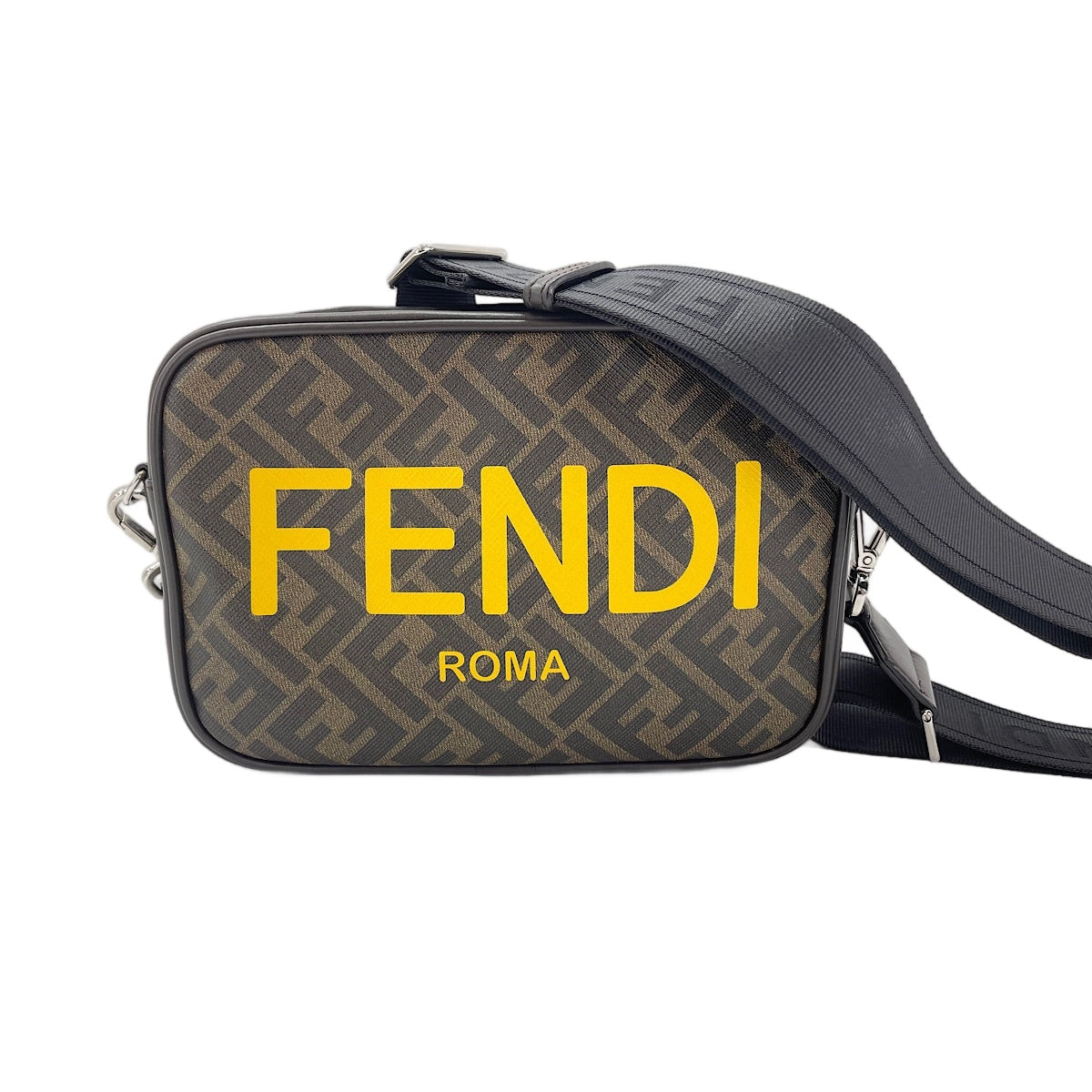 FENDI Zucca Leather Camera Case Shoulder Bag Brown WS30561 – NUIR