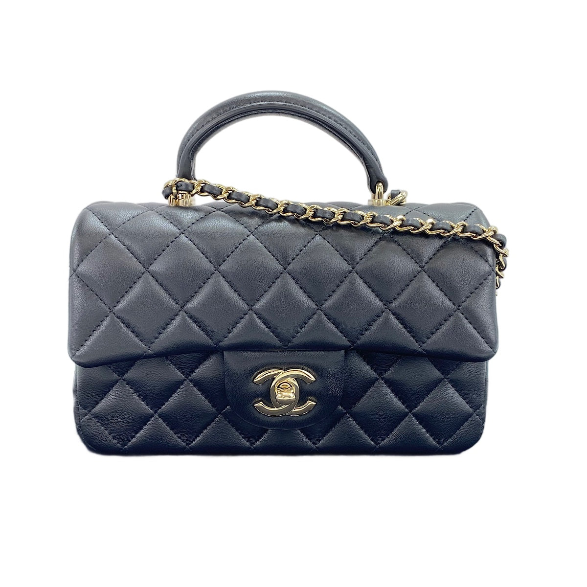 【超希少】CHANEL MATRASSE LAMBSKIN SHOULDER CHANEL Lambskin Mini Matrasse Shoulder Bag black WS30725 – NUIR