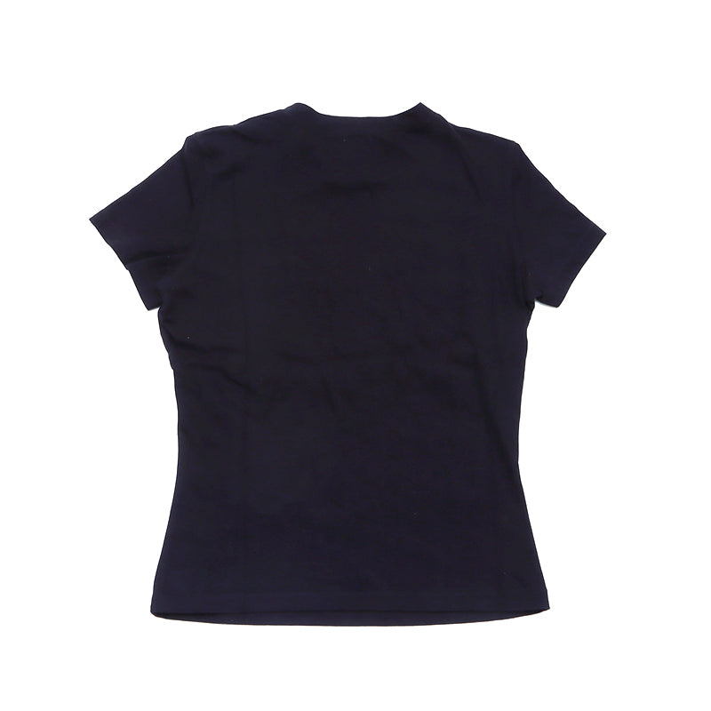 Christian Dior Size 38 Graphic Hardcore Logo Black Short Sleeve T