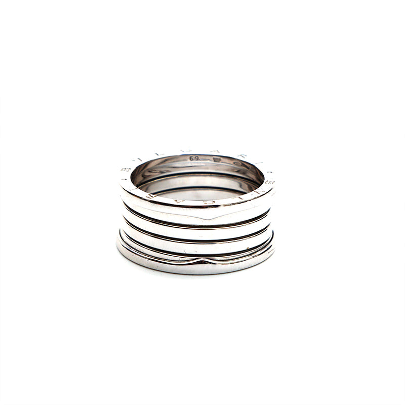 ブルガリ BVLGARI 18K ホワイトゴールド BZERO1 シルバー 27号 ビー