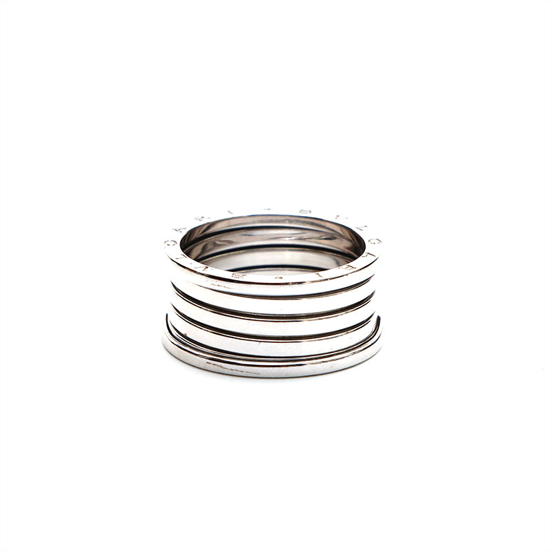 ブルガリ BVLGARI 18K ホワイトゴールド BZERO1 シルバー 27号
