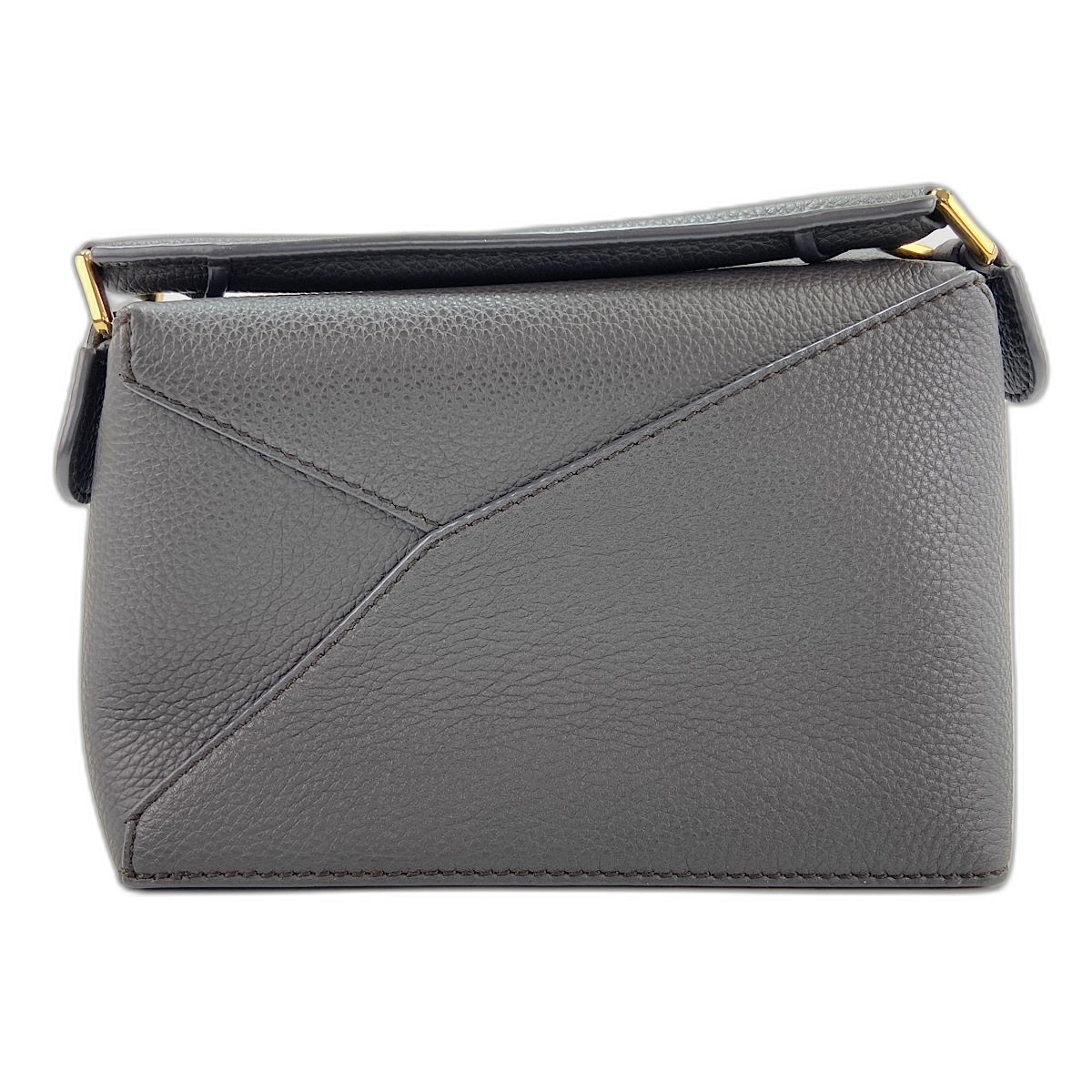 LOEWE Puzzle Bag Mini 2WAY Handbag leather Brown WS32363 – NUIR