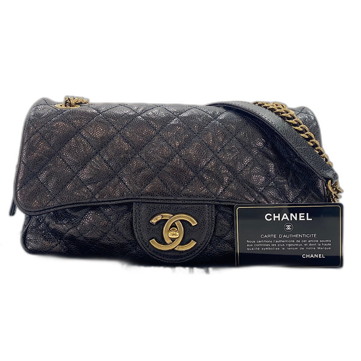 茨城ワッペン　CHANEL CHANEL Matelasse 25 Shoulder Bag black WS34363 – NUIR VINTAGE