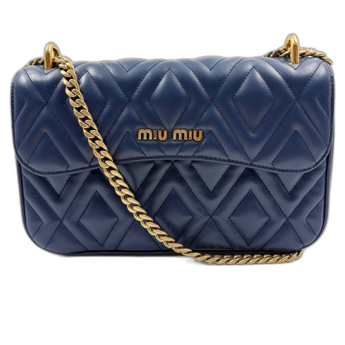 Miu Miu Matelass 2WAY Handbag blue WS34918 – NUIR VINTAGE
