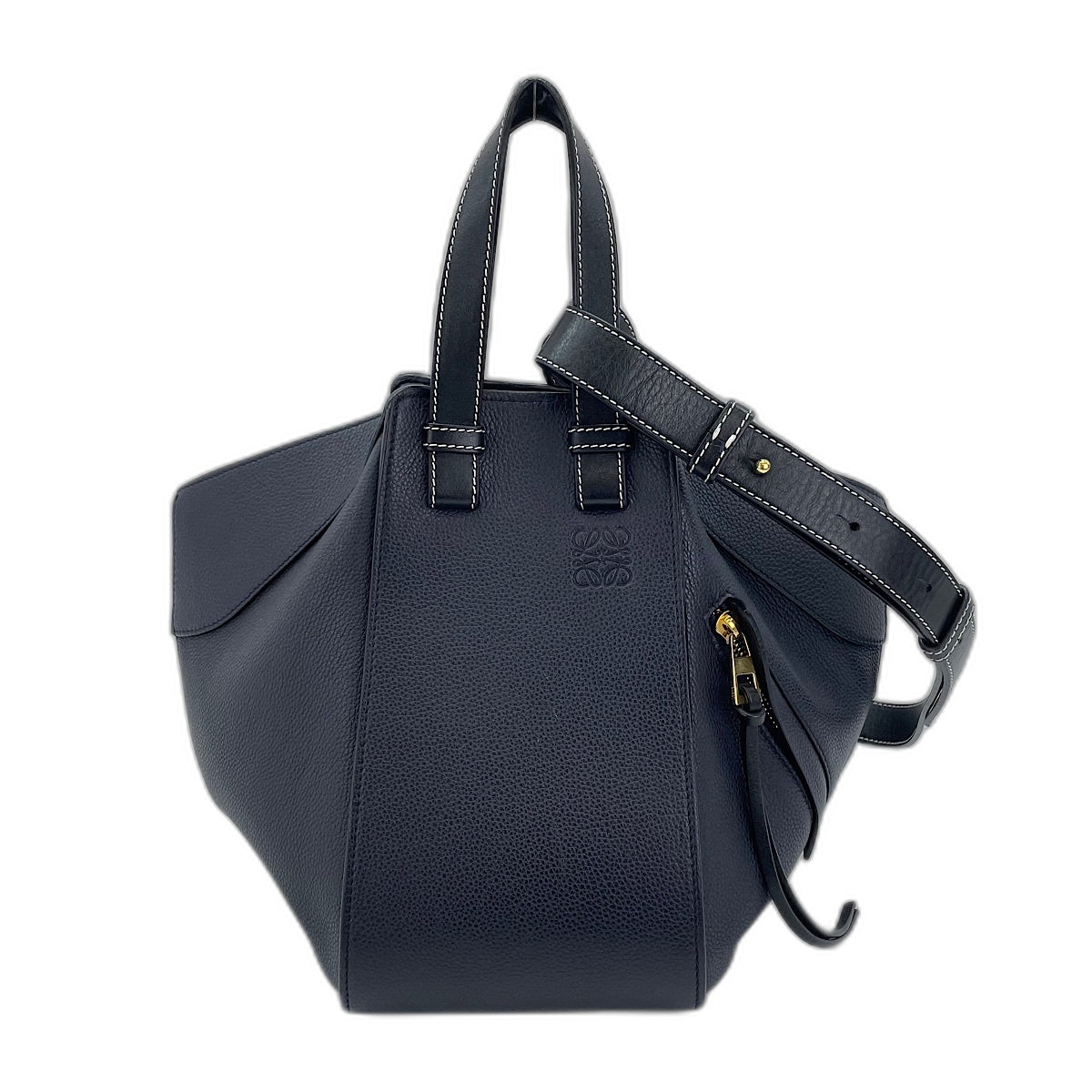 LOEWE Hammock Small 2WAY Handbag Navy WS34945 – NUIR VINTAGE