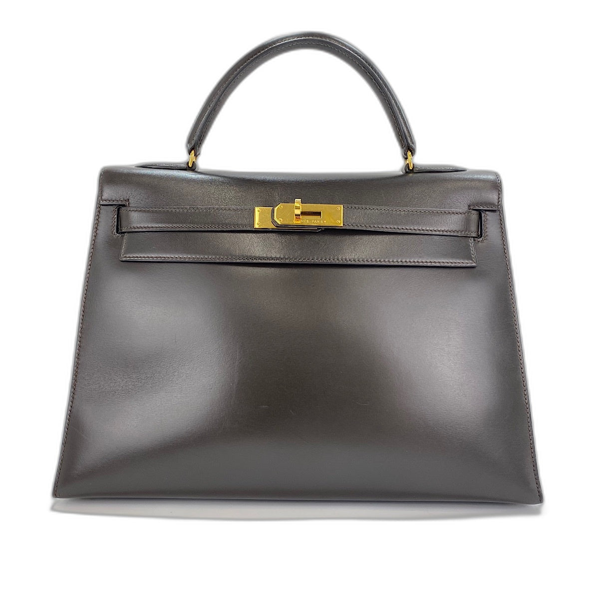 HERMES Kelly 32 Handbag Brown WS35100 – NUIR VINTAGE