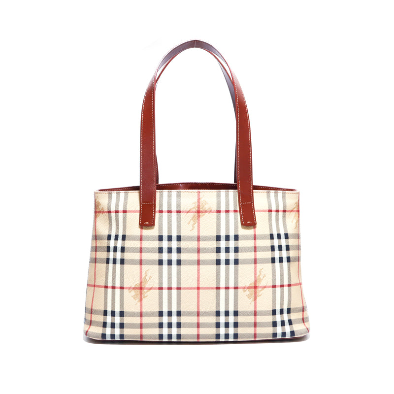 バーバリー BURBERRY トートバッグ レザー ベージュ WS3915 – NUIR VINTAGE
