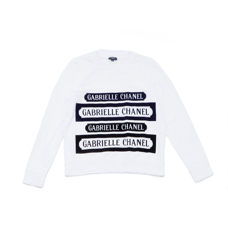 Chanel CHANEL logo sweatshirt Size 36 long sleeve T-shirt white