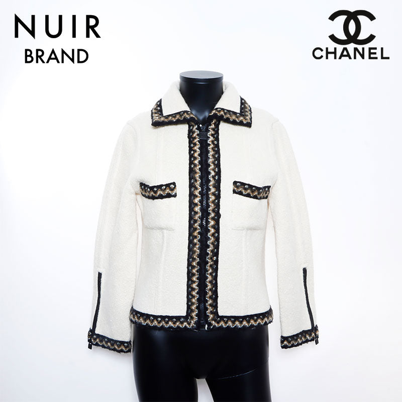 シャネル CHANEL スポーツライン ツイード ジャケット VINTAGE 中古