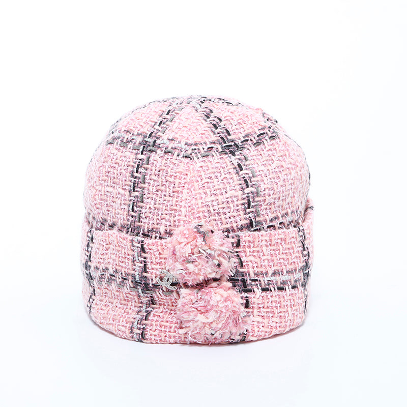 新品未使用CHANEL クロシェハット　ツイード　ココマーク　希少ピンク　完売品 シャネル CHANEL ココマーク ツイード その他帽子 ピンク WS4913