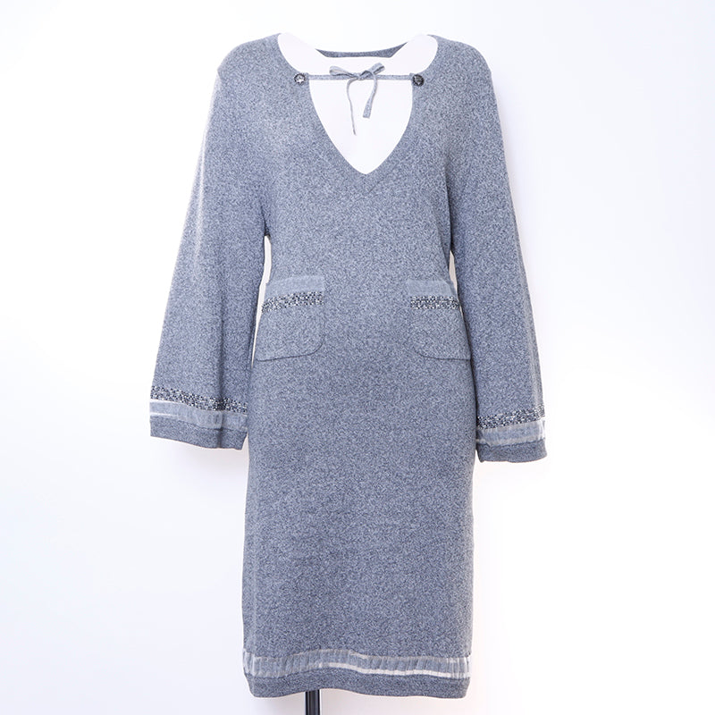シャネル CHANEL ココマーク 11P ワンピース グレー WS5020 – NUIR VINTAGE