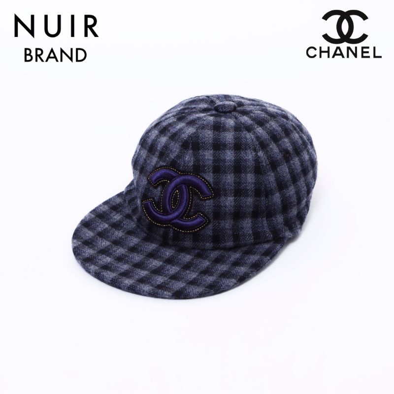 CHANEL チェック柄 キャップ WS5092-1.jpg?v=1722069848