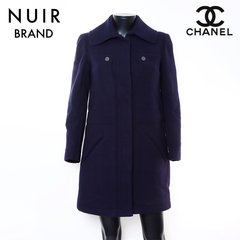 シャネル CHANEL ココボタン ウール コート ネイビー WS5197 – NUIR