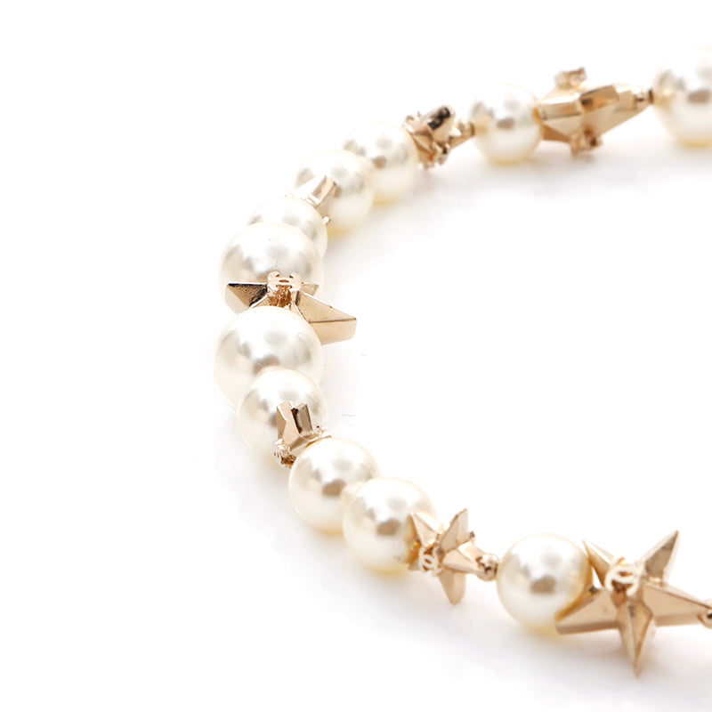 シャネル CHANEL ココマーク パール 星モチーフ A17 ネックレス 