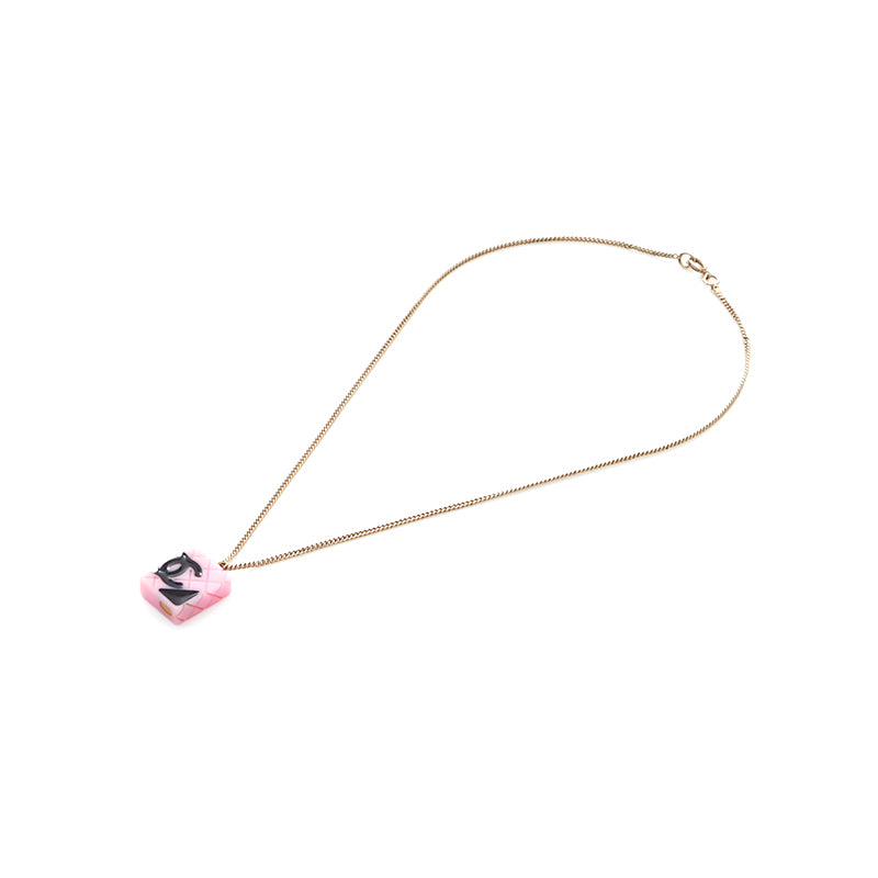 シャネル CHANEL カンボンバッグ モチーフ 05C ネックレス ピンク