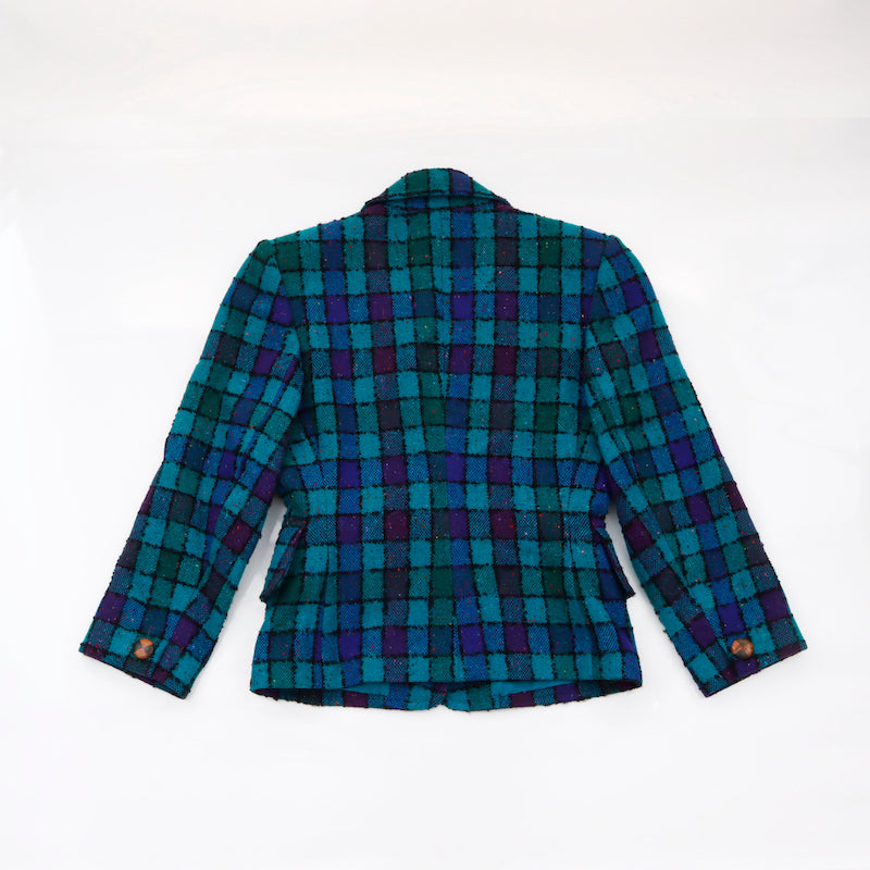 Yves Saint Laurent チェック柄ジャケット Yves Saint Laurent チェック柄 ジャケット - メルカリ