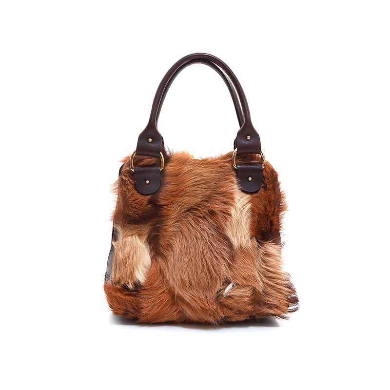 FENDI Fox Fur Handbag Beige WS5269 – NUIR VINTAGE
