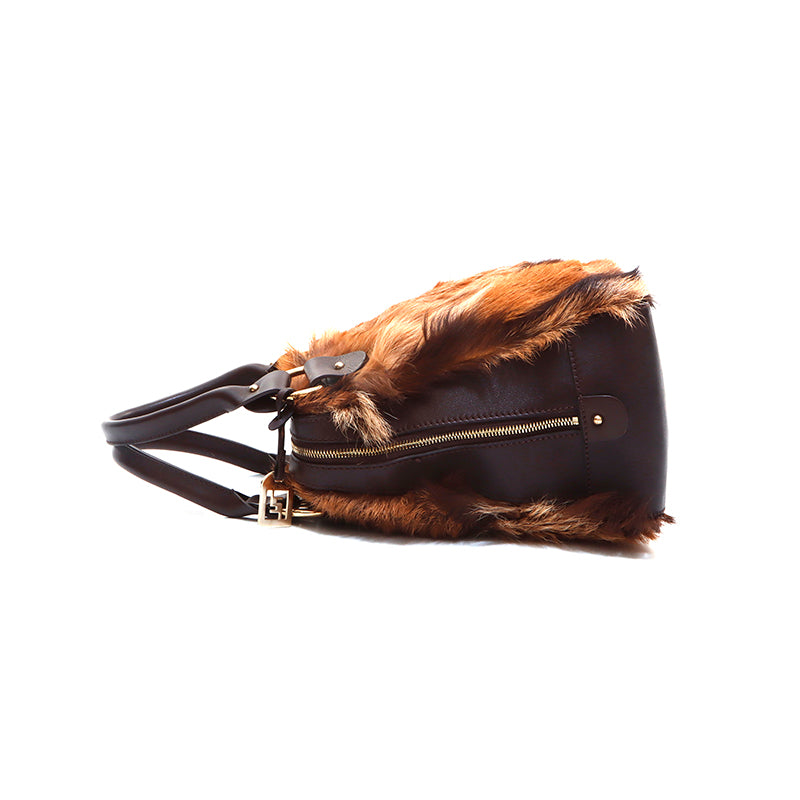 FENDI Fox Fur Handbag Beige WS5269 – NUIR VINTAGE