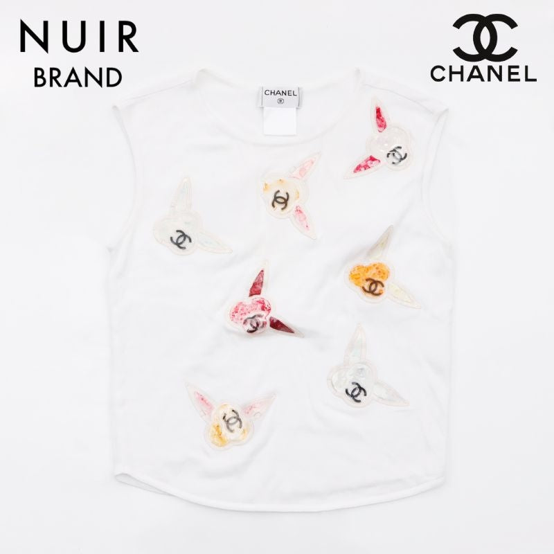 【新品未着用】CHANEL IDENTIFICATION Tシャツ 2024年 春夏 CHANEL シャネル 半袖Tシャツ ココマーク カメリア