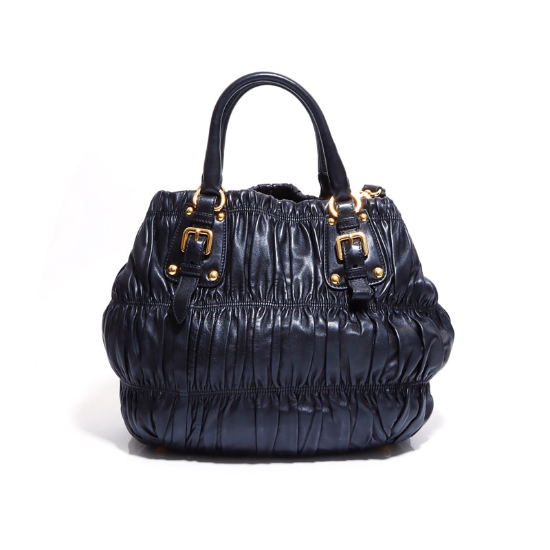 プラダ PRADA トートバッグ レザー ブラック WS5882 – NUIR VINTAGE